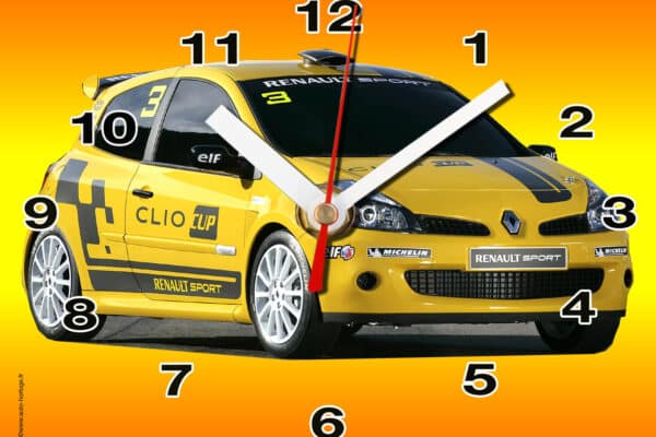 Renault Clio jaune idée miniature cadeau