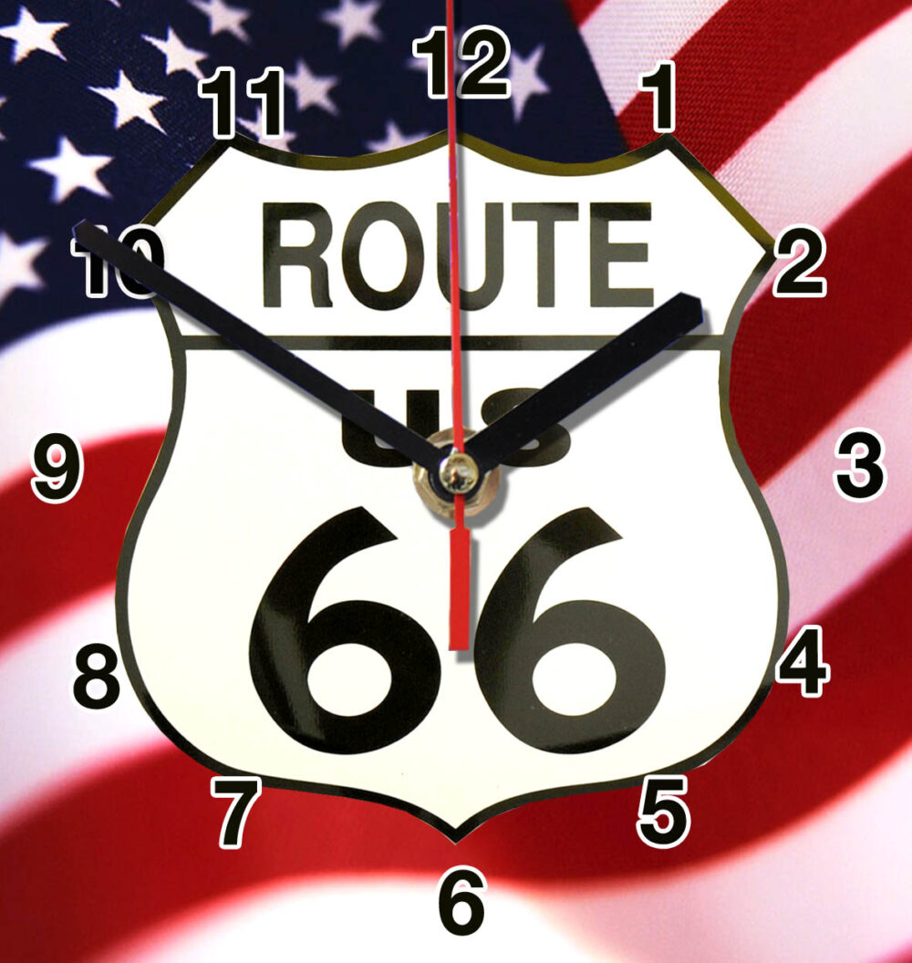 Route 66 en horloge murale