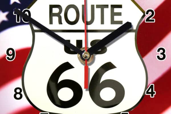 Route 66 en horloge murale