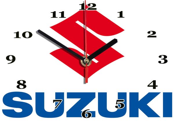 Logo Suzuki hm 02 en horloge murale