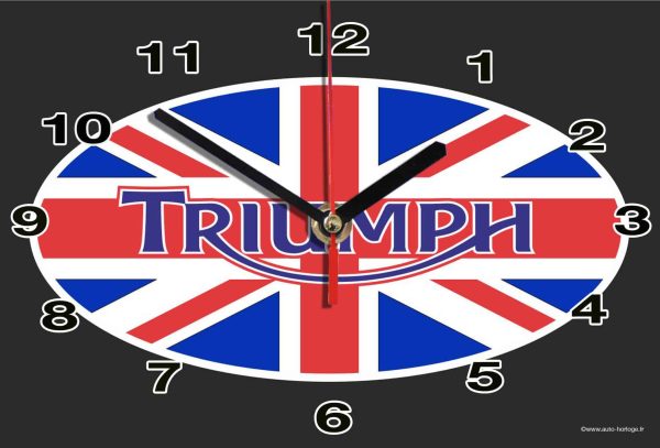 Logo Triumph 02m 02 moto en horloge murale