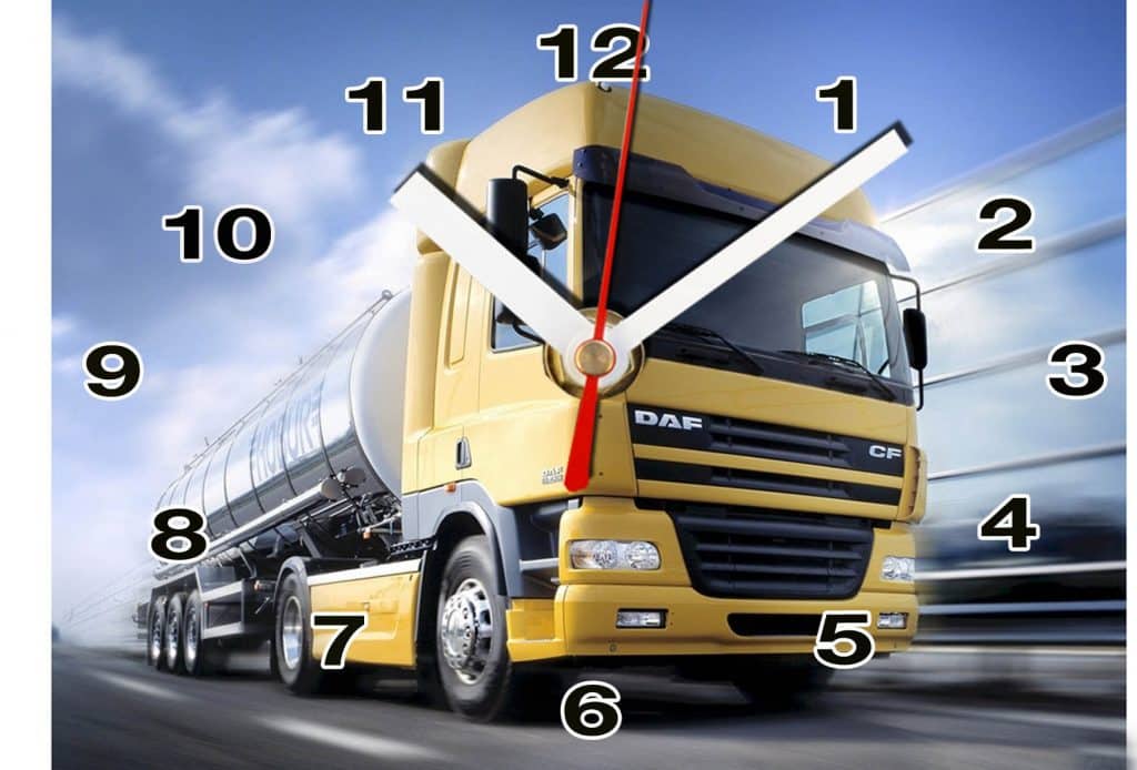 Truck-daf-01m horloge murale