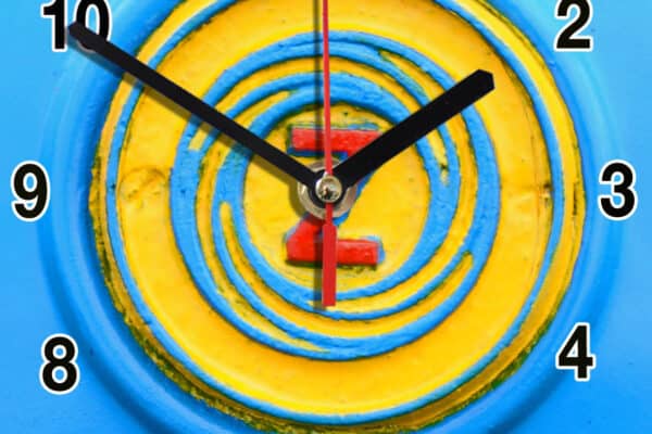 Logo Zetor-01 tracteur en horloge murale