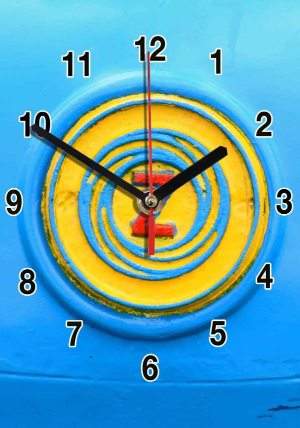 Logo Zetor-01 tracteur en horloge murale