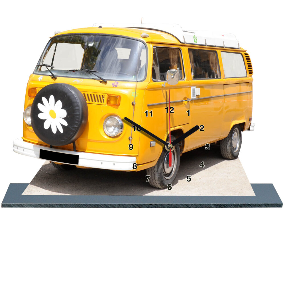 combi Volkswagen hippie jaune