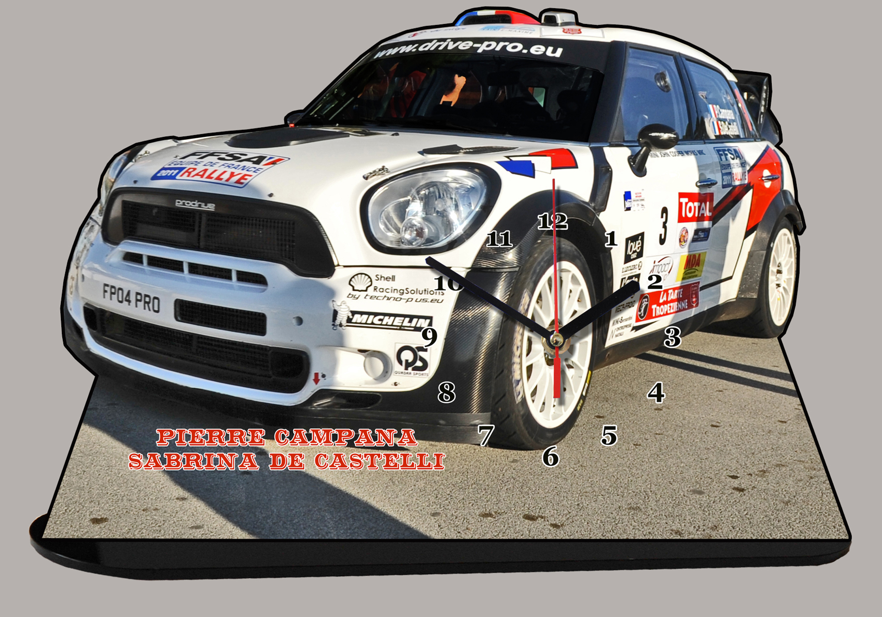 Voiture de outlet rallye miniature personnalisé
