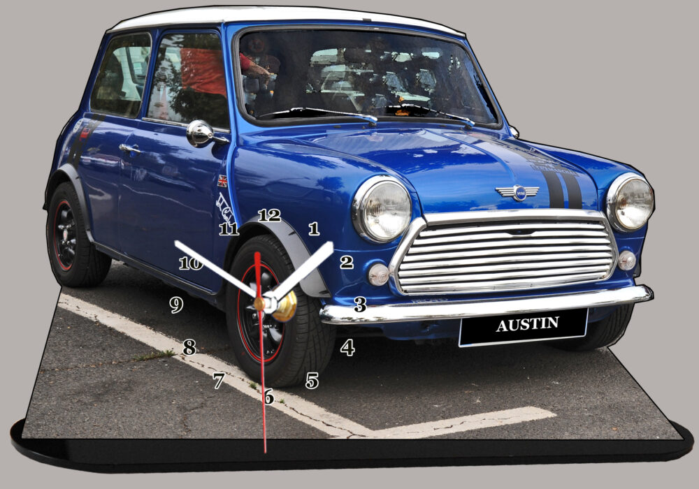 Austin mini bleu