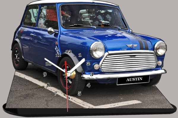 Austin mini bleu