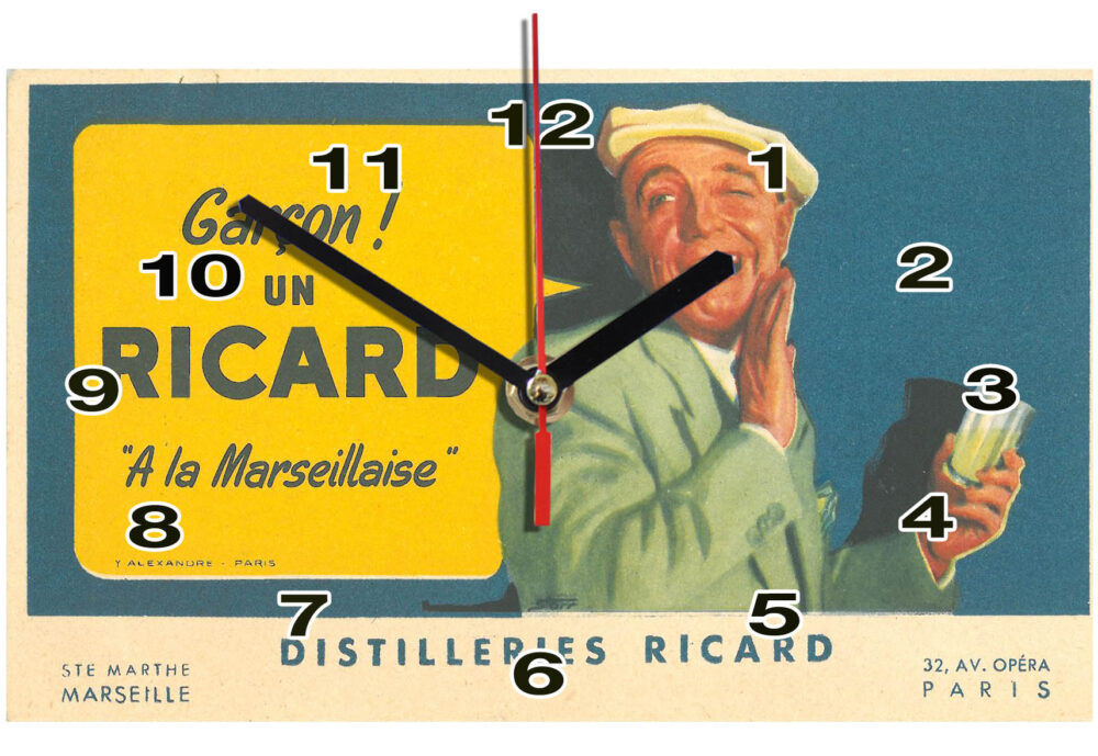 horloge vintage Ricard en idée cadeau