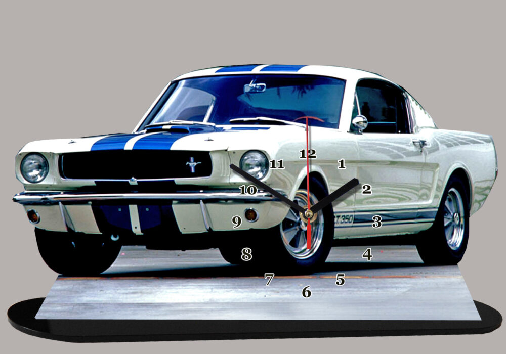 Ford Mustang Shelby de 1965 en miniature auto horloge