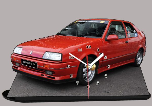 renault 19 miniature auto horloge idee cadeau