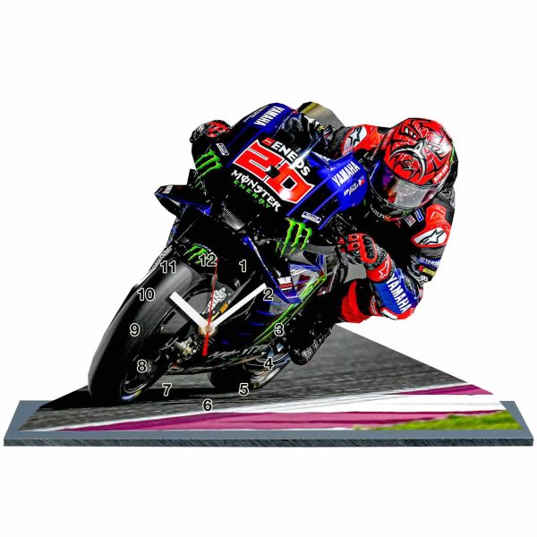 Fabio Quartararo , Pilote moto gp en horloge sur socle 05