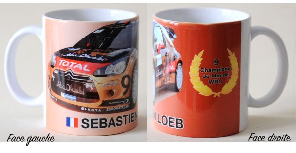 Sébastien Loeb, rallye d'Alsace en mug